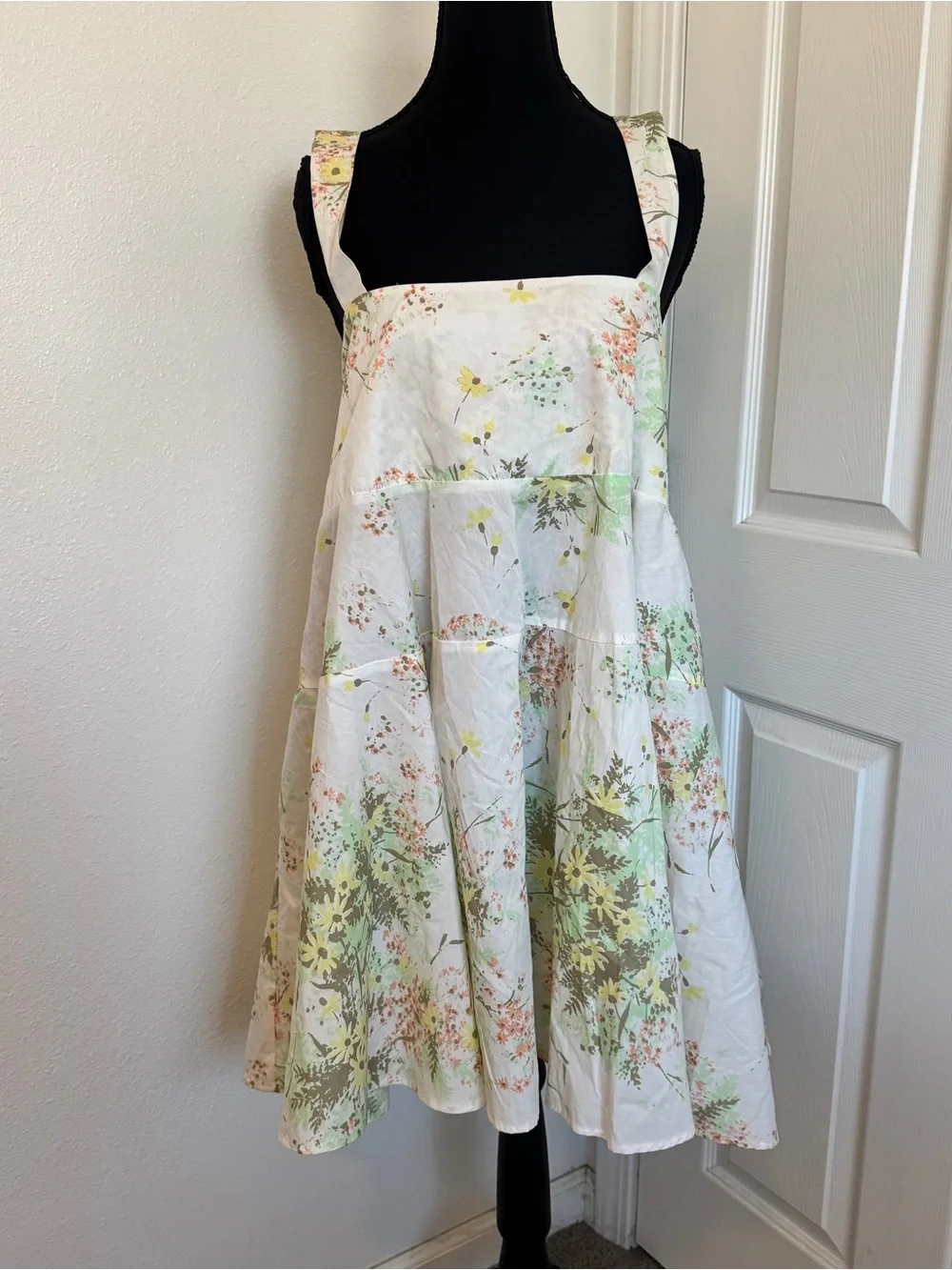 Free People Let The Sunshine In Tunic Dress XL Light Combo Boho Cottagecore NWT